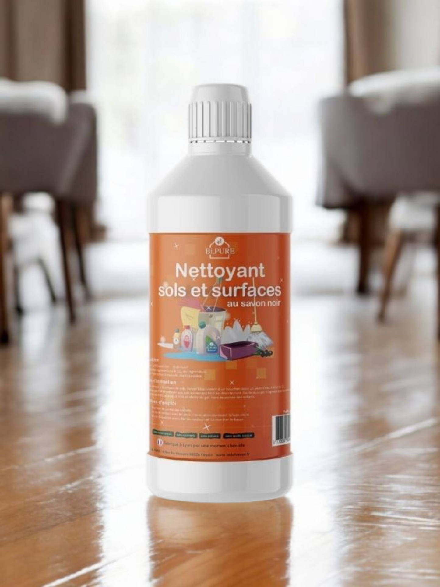 Nettoyant au savon noir sols et surfaces 1L