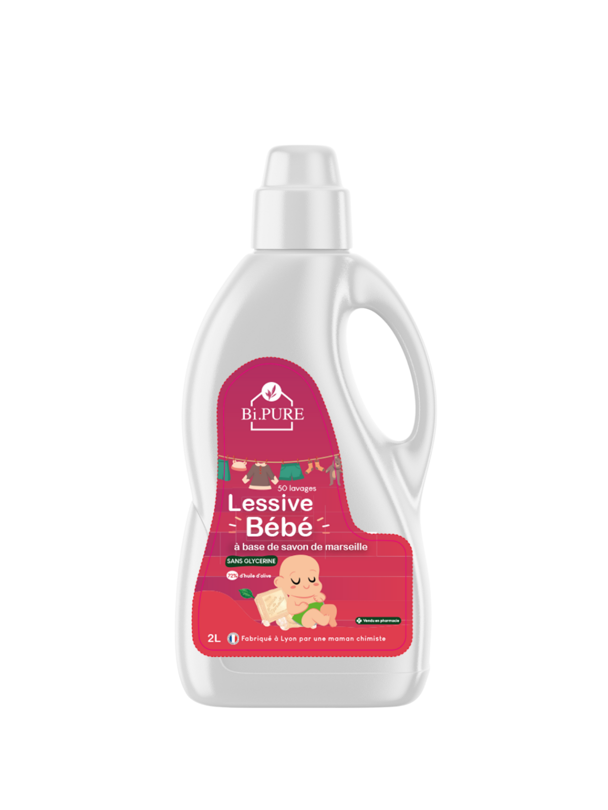 Lessive Bébé Hypoallergénique 2L