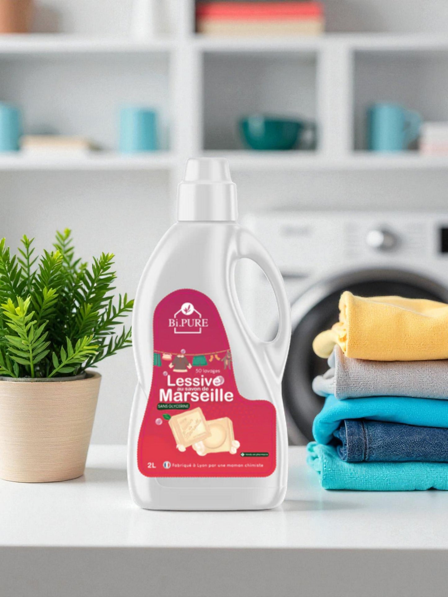 Lessive concentrée au Savon de Marseille 2L