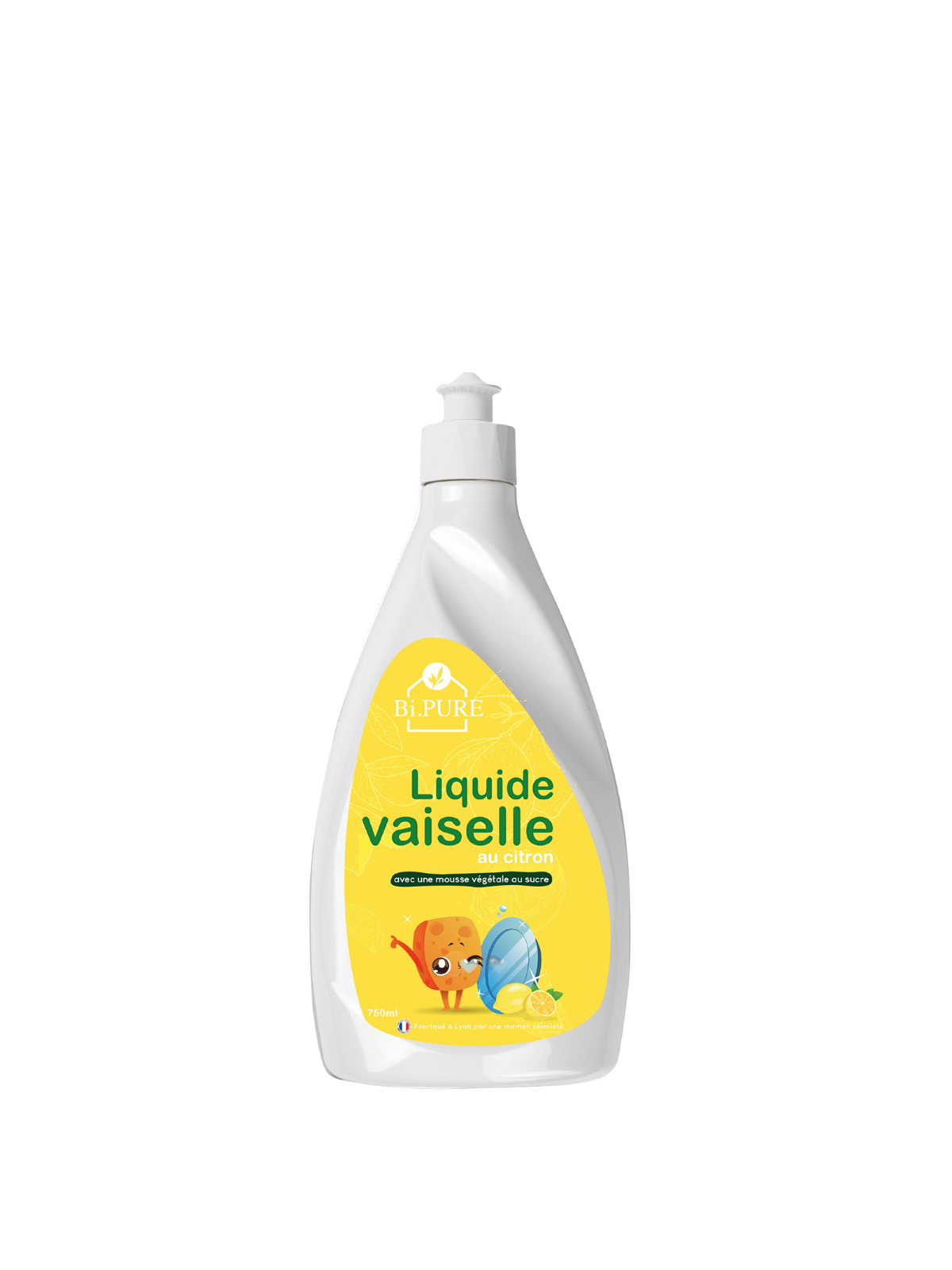 Liquide vaisselle au citron BIO 750ml.